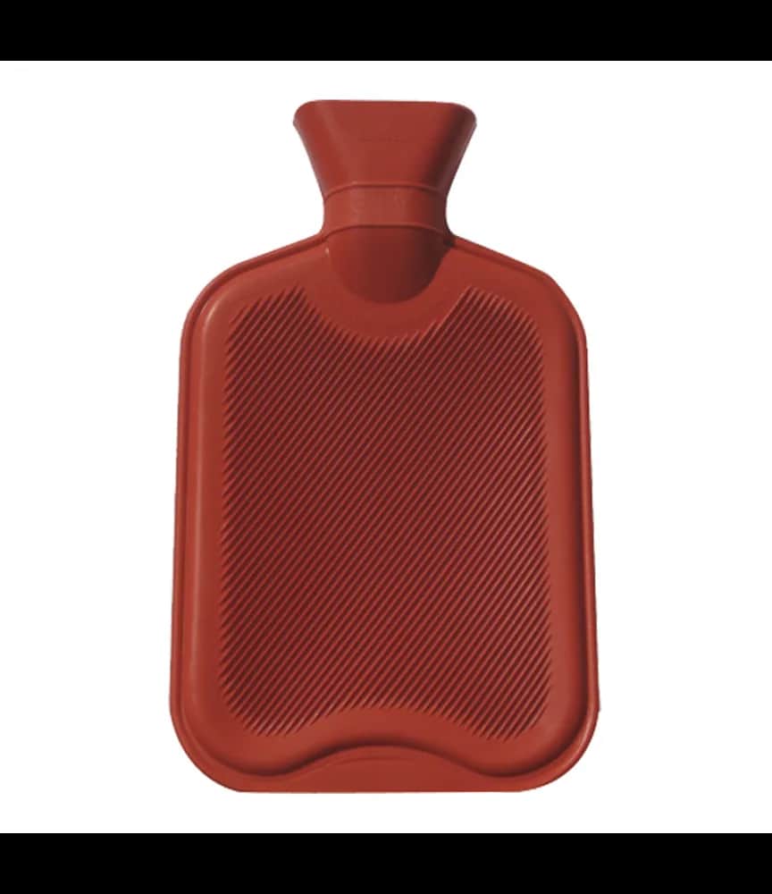Bouillotte Caoutchouc naturel 2 litres Rouge