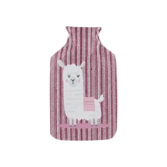 Bouillotte couverture tissu LAMA 2 litres