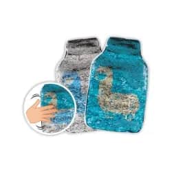 Bouillotte Lama Pailletée Réversible 2 litres