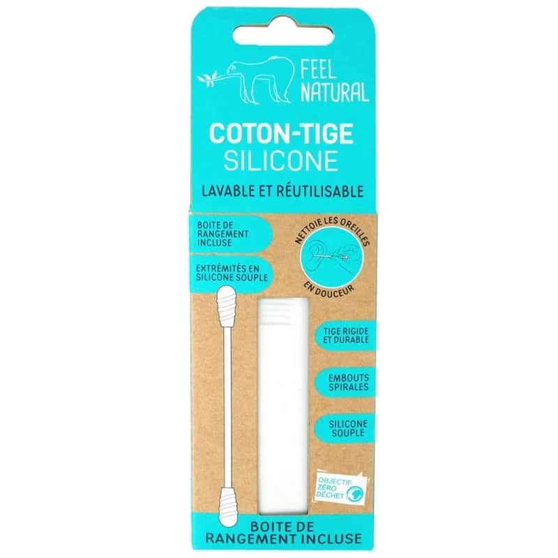 Cotons-tiges silicone BLANC