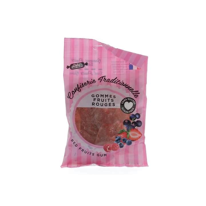 Gommes Fruits Rouges sans sucres 100g