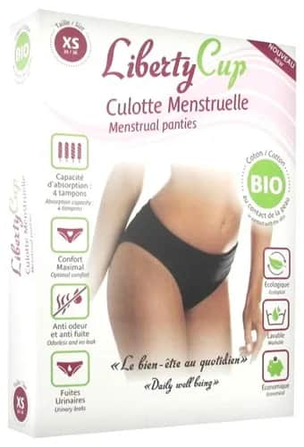 Liberty Culotte menstruelle noire XS 34/36