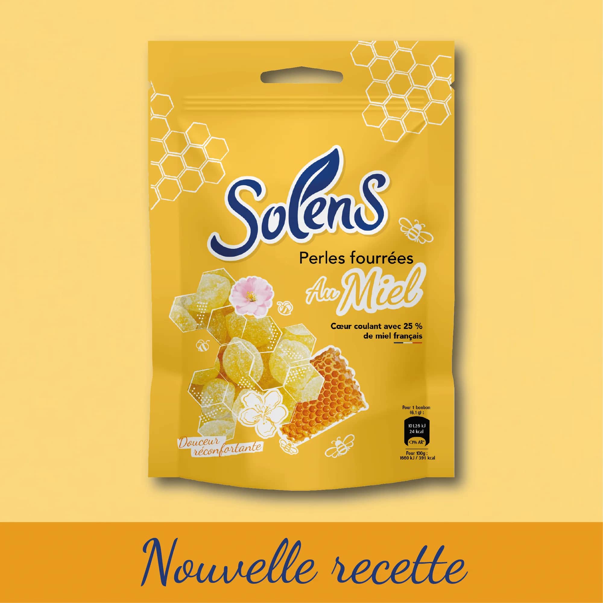 Perles fourrées Miel 25% 110g