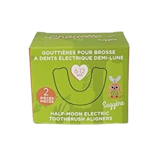 Gouttière Brosse à dents Electriques Demi-lune Chouette 6/12 ans